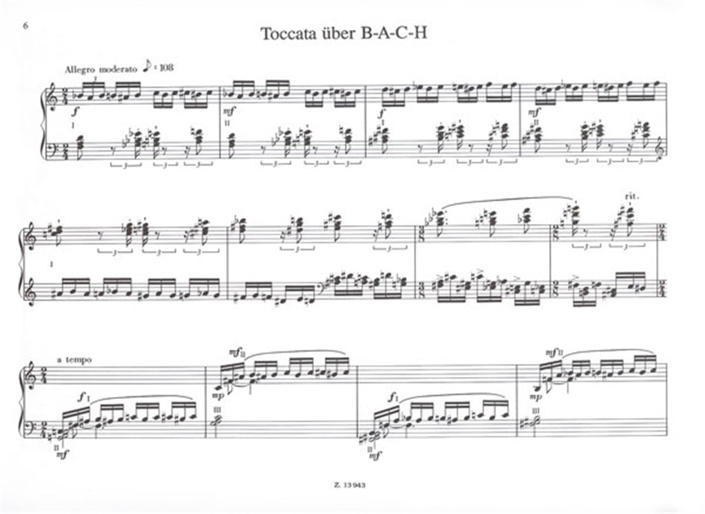 Introduktion und Toccata über den Namen B-A-C-H